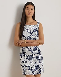 Floral Linen Sleeveless Dress