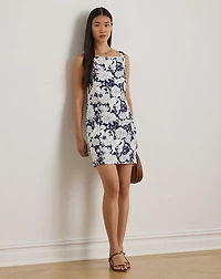 Floral Linen Sleeveless Dress