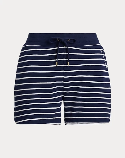 Striped French Terry Drawcord Short