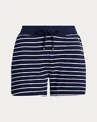 Striped French Terry Drawcord Short