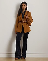 Double-Breasted Wool Twill Blazer