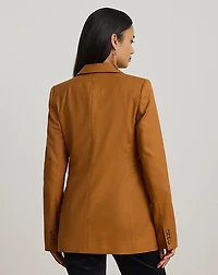 Double-Breasted Wool Twill Blazer
