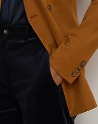 Double-Breasted Wool Twill Blazer