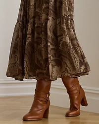 Paisley Chiffon Tiered Skirt