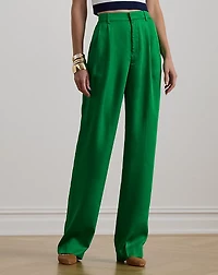 Pleated Twill Tapered Pant