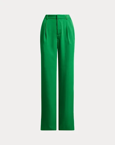 Pleated Twill Tapered Pant
