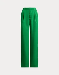 Pleated Twill Tapered Pant