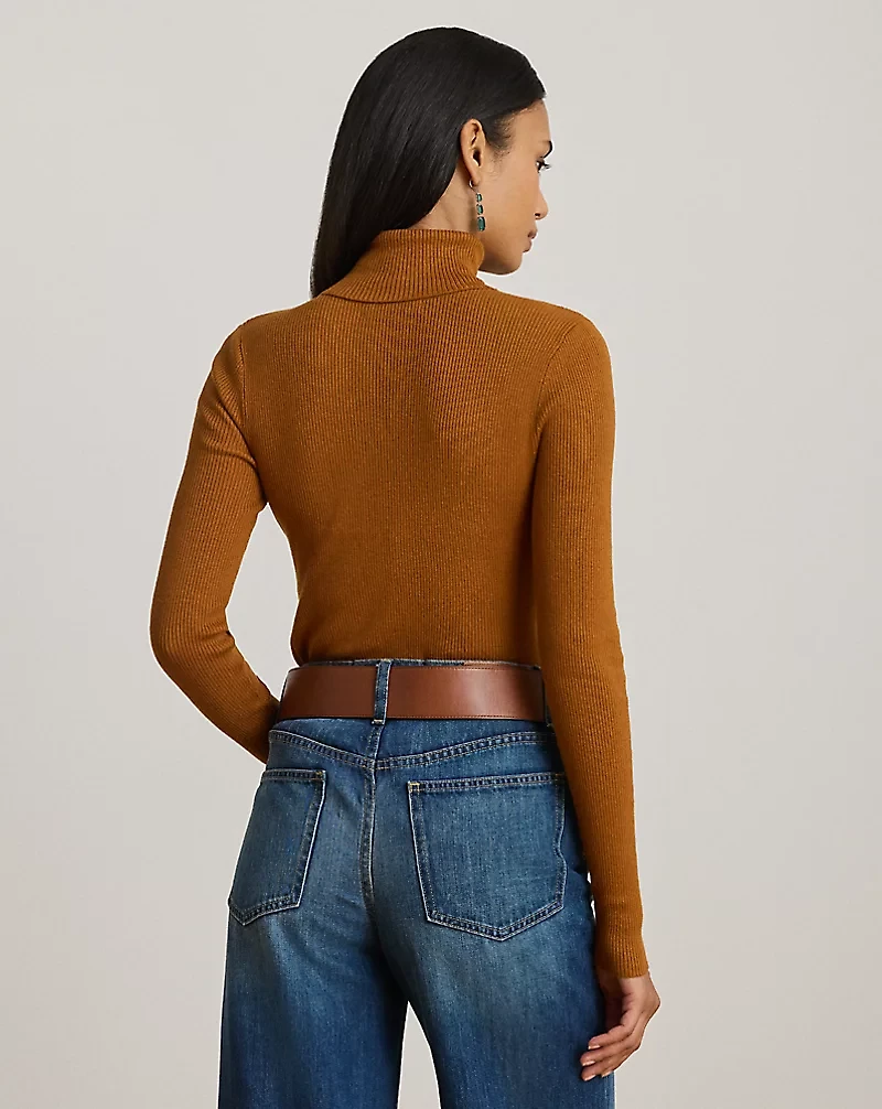 Ribbed Turtleneck Sweater