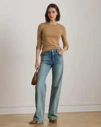 Stretch Cotton Long-Sleeve Tee