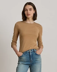 Stretch Cotton Long-Sleeve Tee