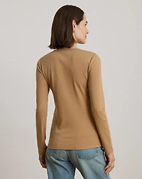 Stretch Cotton Long-Sleeve Tee