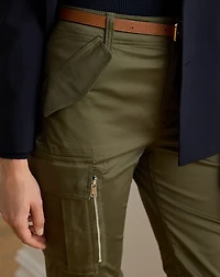 Cotton Sateen Cargo Pant