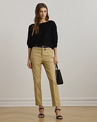 Cotton-Blend Dolman-Sleeve Sweater