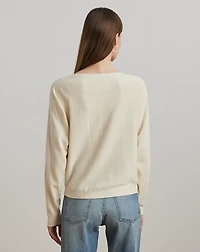 Cotton-Blend Dolman-Sleeve Sweater