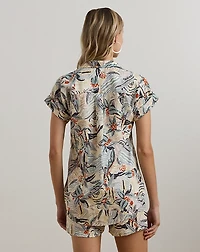 Relaxed Fit Print Short-Sleeve Shirt