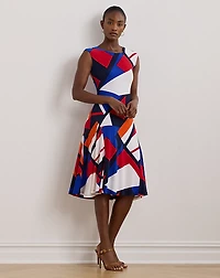 Print Stretch Jersey Dress