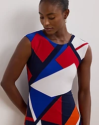 Print Stretch Jersey Dress