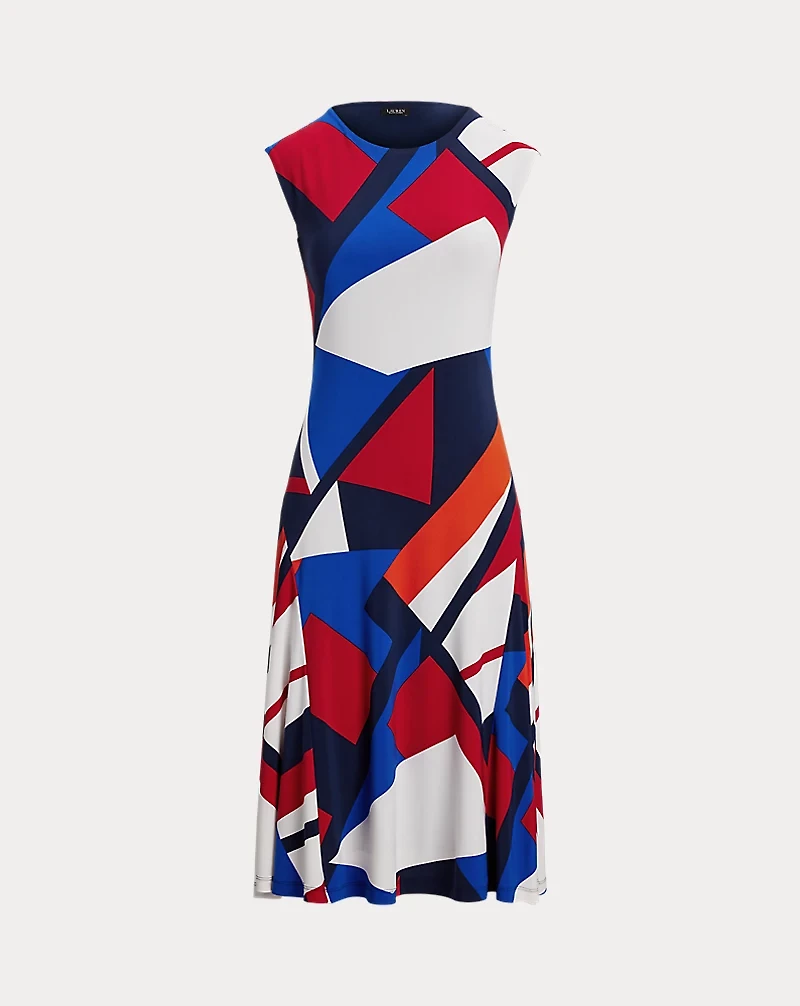 Print Stretch Jersey Dress