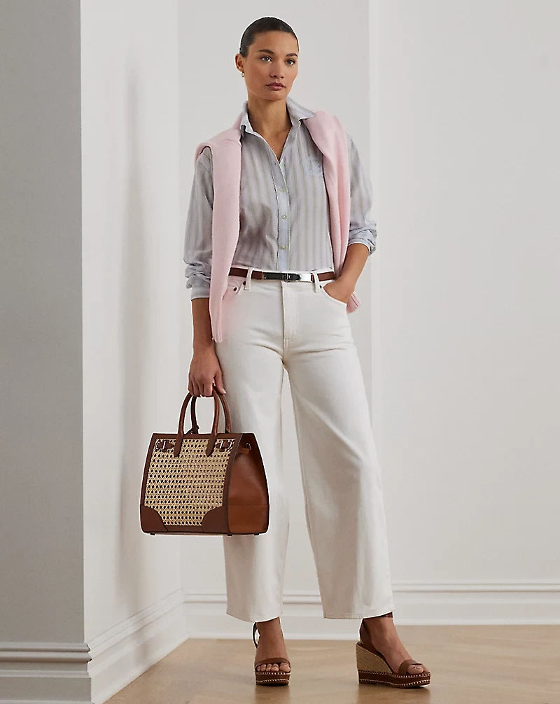 High-Rise Wide-Leg Cropped Jean
