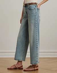 High-Rise Wide-Leg Cropped Jean