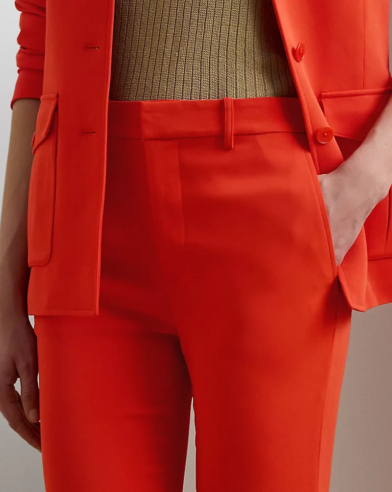 Stretch Cady Cropped Pant