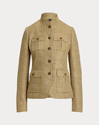 Herringbone Linen Jacket