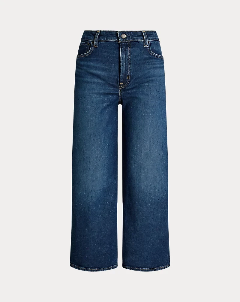 High-Rise Wide-Leg Cropped Jean