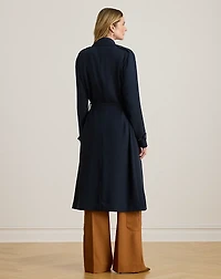 Double-Faced Georgette Wrap Coat