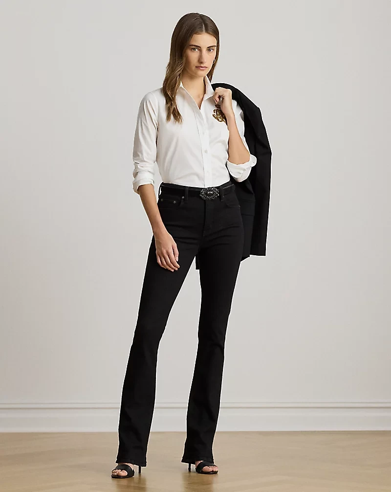 Classic Fit Logo Cotton-Blend Shirt