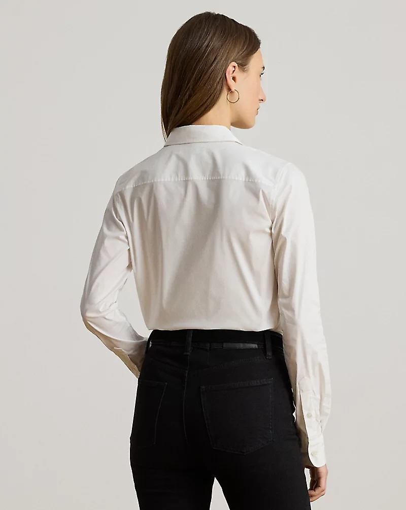 Classic Fit Logo Cotton-Blend Shirt