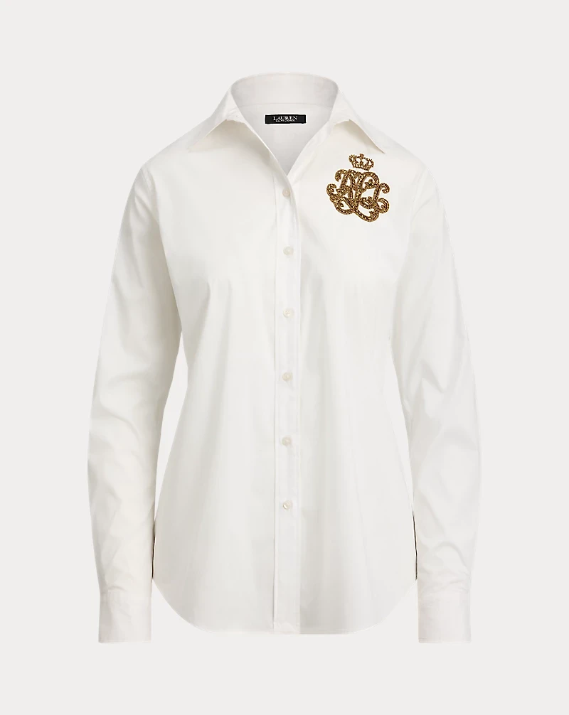 Classic Fit Logo Cotton-Blend Shirt