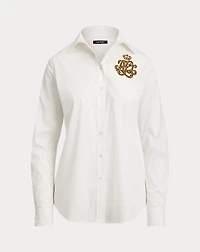 Classic Fit Logo Cotton-Blend Shirt