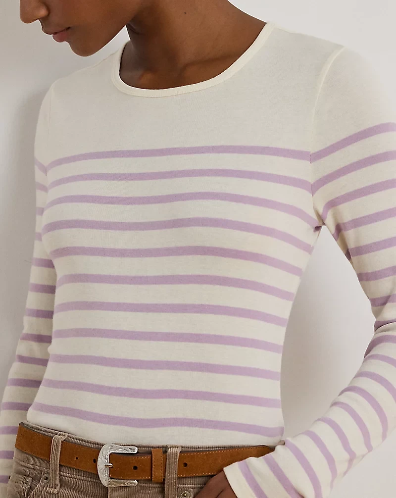 Striped Cotton Long-Sleeve Tee
