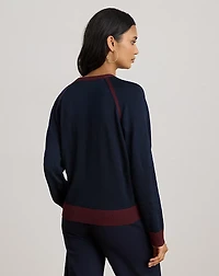 Equestrian-Print Cotton-Blend Sweater