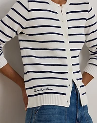 Striped Cotton Cardigan