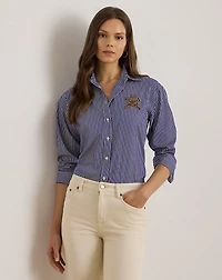 Relaxed Fit Striped Broadcloth Shirt