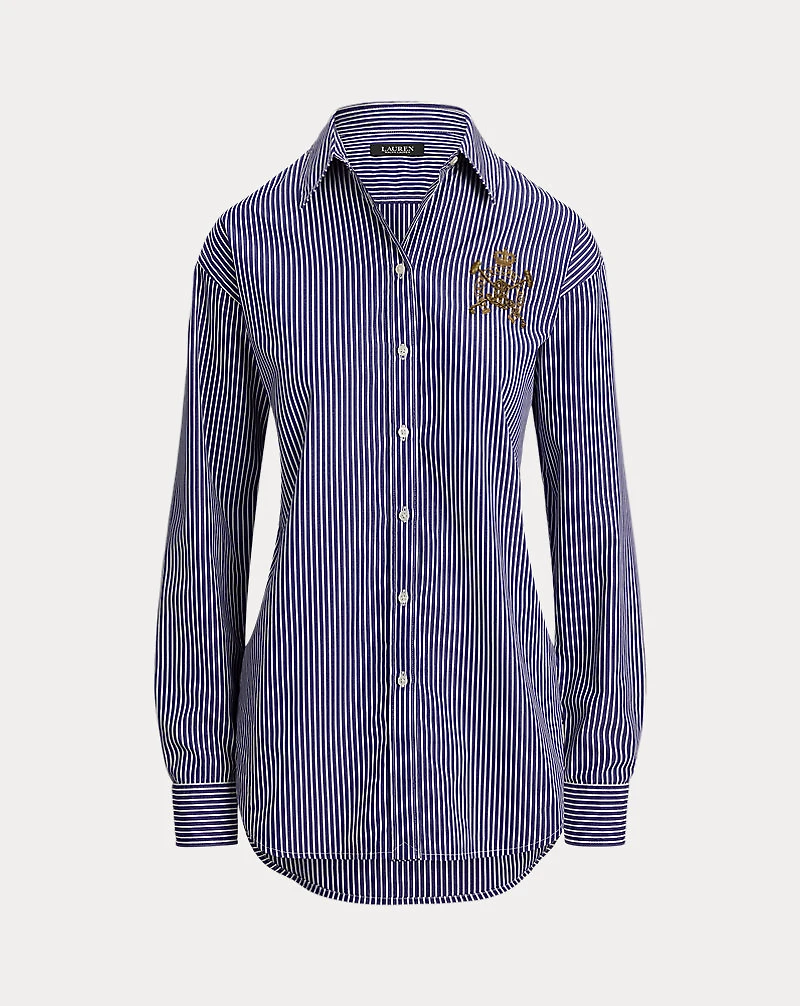 Relaxed Fit Striped Broadcloth Shirt