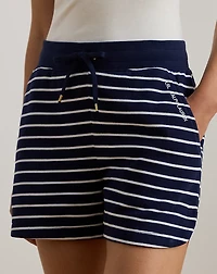 Striped French Terry Drawcord Short