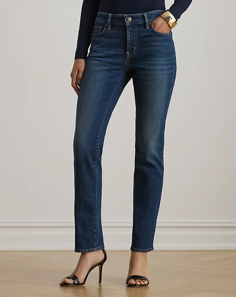 Mid-Rise Straight Ankle Jean