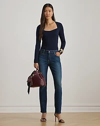 Mid-Rise Straight Ankle Jean