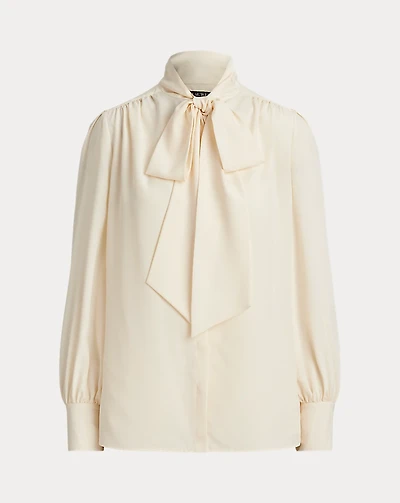 Georgette Tie-Neck Blouse