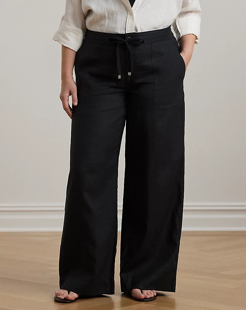 Linen Drawcord Pant