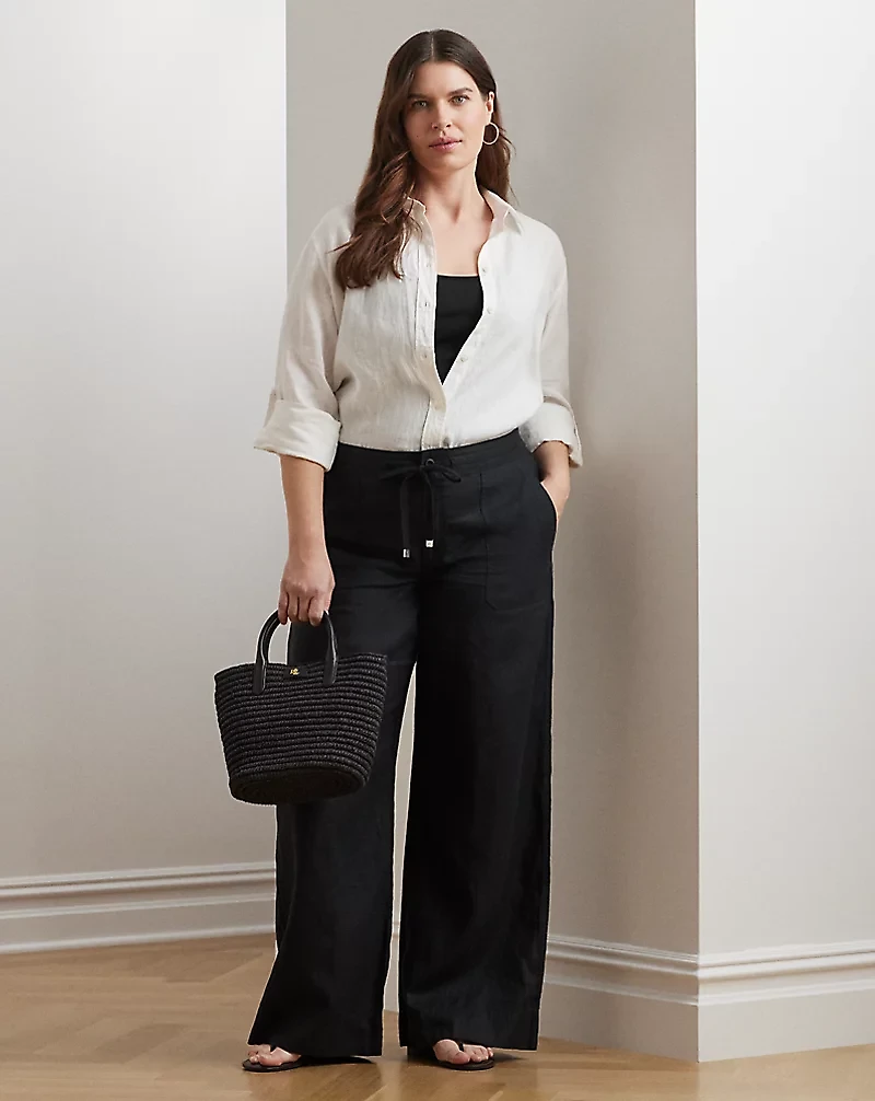 Linen Drawcord Pant