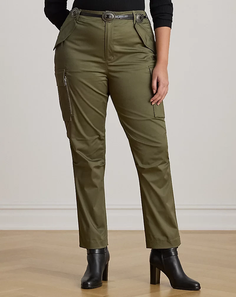 Cotton Sateen Cargo Pant