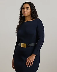 Rib-Knit Boatneck Sweater