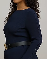 Rib-Knit Boatneck Sweater