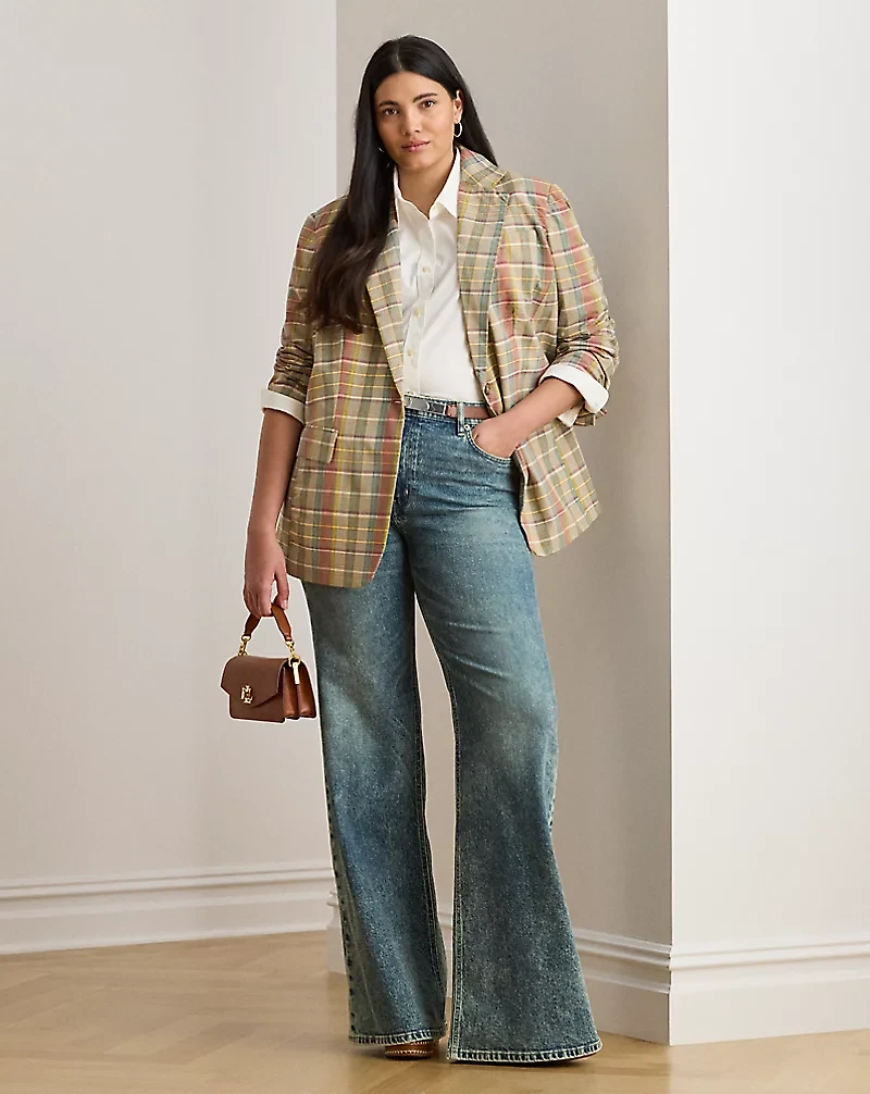 Cotton Madras Blazer