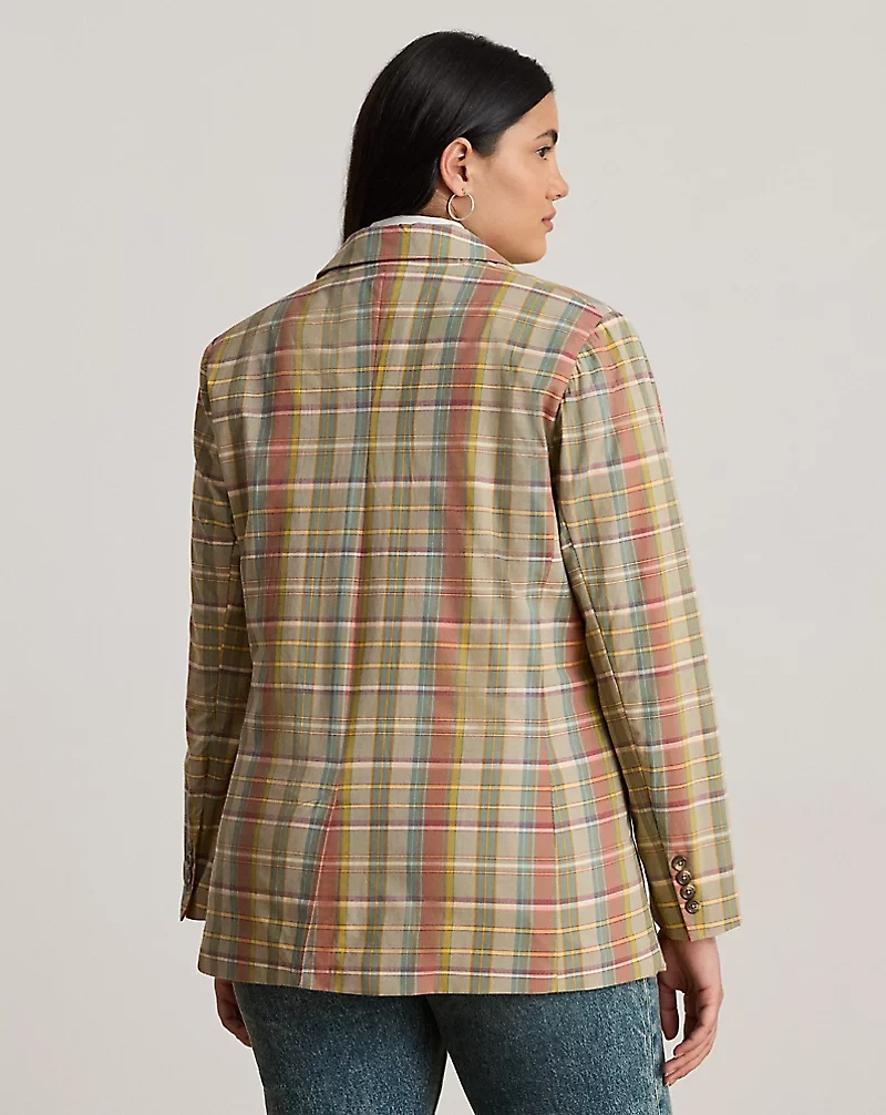 Cotton Madras Blazer