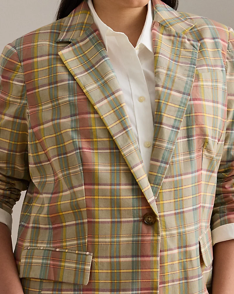Cotton Madras Blazer