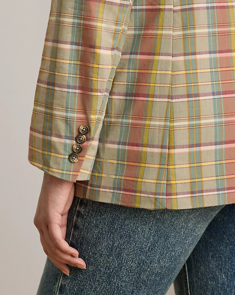 Cotton Madras Blazer